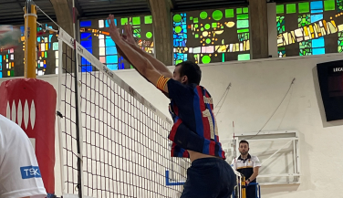 Último partido de la superliga masculina para completar a la jornada entre el Barça voleibol y el Ro