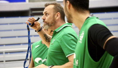 El técnico de Unicaja Costa de Almería Charly Carreño valora los primeros entrenos de su equipo