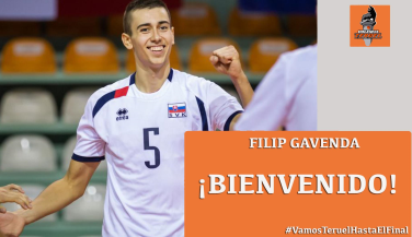 Filip Gavenda completa la posición de opuesto del CV Teruel