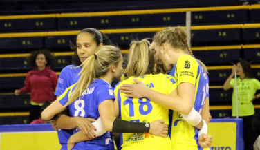 IBSA CV Gran Canaria doblega a Haro Rioja Voley en el tie-break