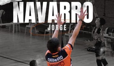 Jorge Navarro, jugador de cantera para el primer equipo de Club Voleibol Teruel 