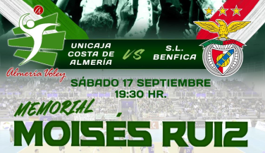 Unicaja Costa de Almería se medirá ante el SL Benfica en el memorial a Moisés Ruiz 