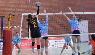 Victoria de Vóley Sanse Live Vuvuzela ante un combativo CV Torrelavega