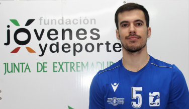 Sergio Dómine, capitán de Extremadura Cáceres PH, continuará al frente de su equipo