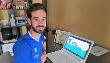 Alejandro Sánchez, el reto de enseñar voleibol durante la pandemia