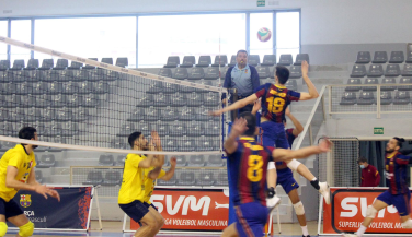 Valiosa victoria de Barça Voleibol en el desempate 