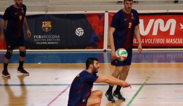 Textíl Santanderina se adjudica el triunfo en su visita al FCBarcelona.