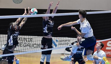 Rotogal Boiro aguantó un set ante un sólido Pamesa Teruel