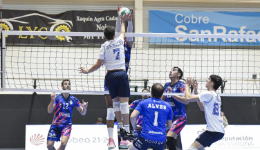 Un competitivo Rotogal Boiro Voleibol da la cara ante el Léleman Conqueridor Valencia