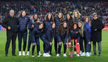Barça CVB ofreció la Copa Princesa al Camp Nou