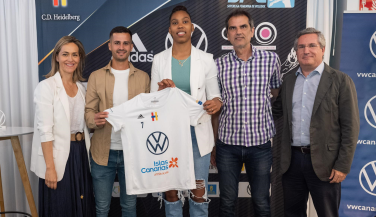 Dayami Sánchez presentada como nueva jugadora de CD Heidelberg Volkswagen 