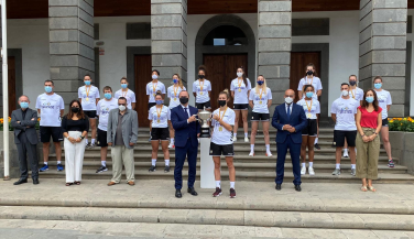 CV Gran Canaria Urbaser, recibido con honores en las Casas Consistoriales del Ayuntamiento de Las Pa