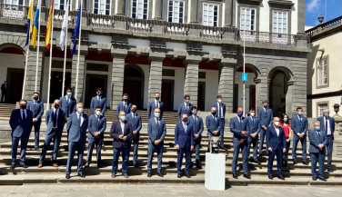 CV Guaguas fue recibido en las Casas Consistoriales del Ayuntamiento de Las Palmas de Gran Canaria