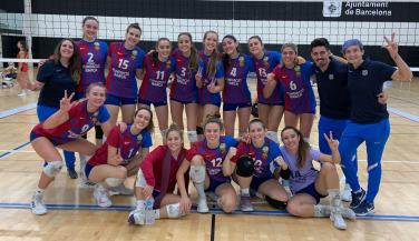 Barça CVB consigue una trabajada victoria ante Feel Volley Alcobendas