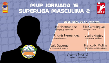 Luis Duverger de CV Sayre Bulcan Arte, MVP de la 15ª jornada