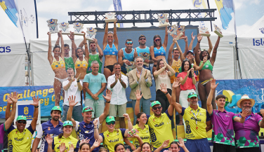 Florián-Serrano y Matos-Pérez, vencedores en el Challenge Beach Volley Cup Isla de Gran Canaria 2025