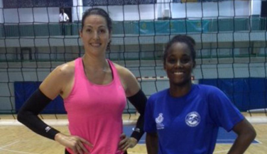 Marisa Fernández y Wanda Banguero, presentadas por el CV Cuesta Piedra Santa Cruz