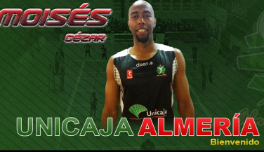 El brasileño Moisés Cézar, nuevo jugador de Unicaja Almería