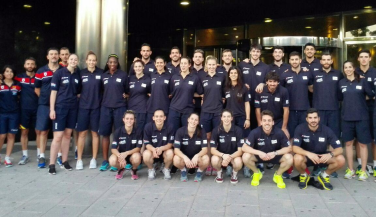 Las selecciones absolutas, juntas en Pinto