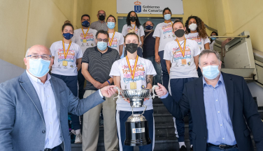 CV CCO 7 Palmas fue recibido en la sede de la Dirección General de Deportes del Gobierno de Canarias