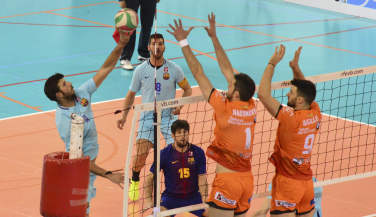Gran victoria por la vía rápida de CV Teruel sobre FC Barcelona
