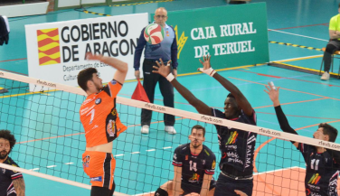 El Club Voleibol Teruel vence el primer encuentro de semifinales frente al Urbia Voley Palma 