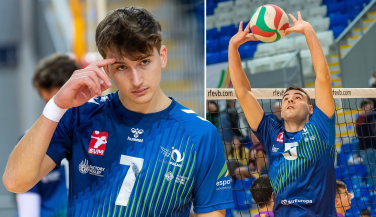 Toni De la Rosa y Javi Sánchez, de júniors a profesionales en Voley Palma